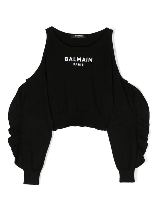 BALMAIN KIDS Logo-print Jumper