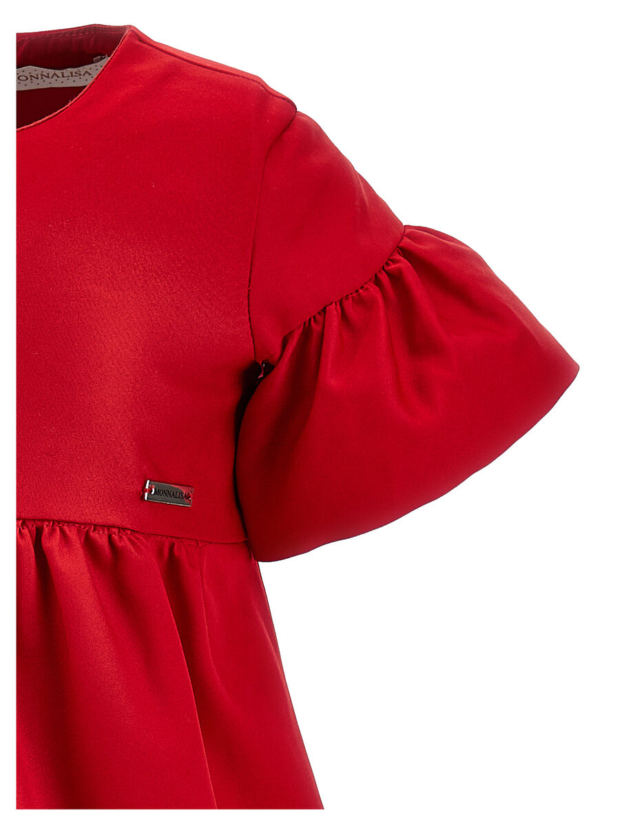 MONNALISA Duchesse dress with rhinestones