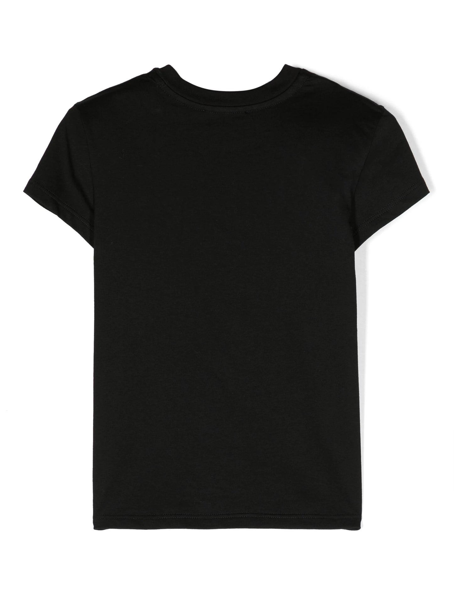 BALMAIN KIDS Rhinestone-logo Cotton T-shirt