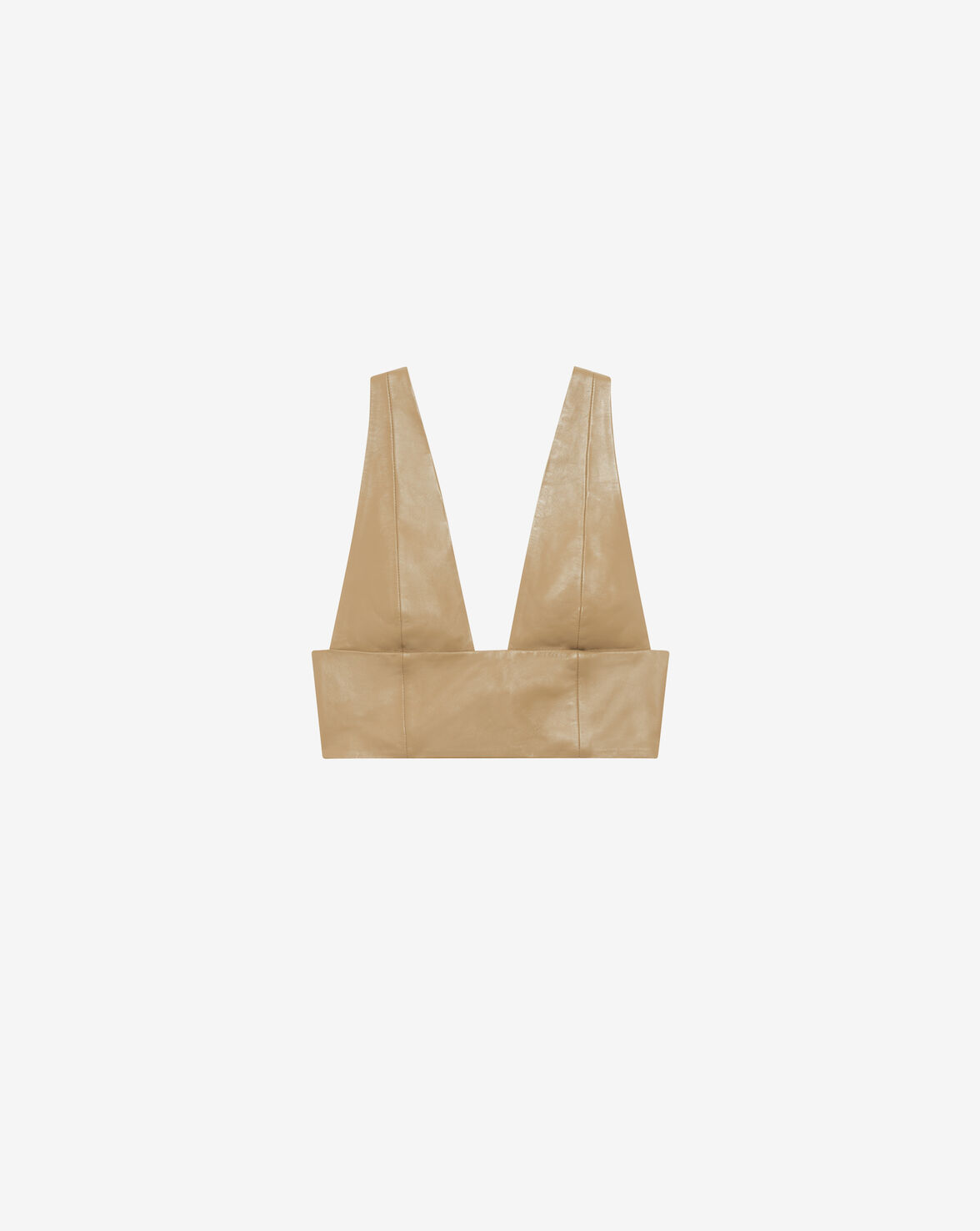IRO SHORT LEATHER TOP