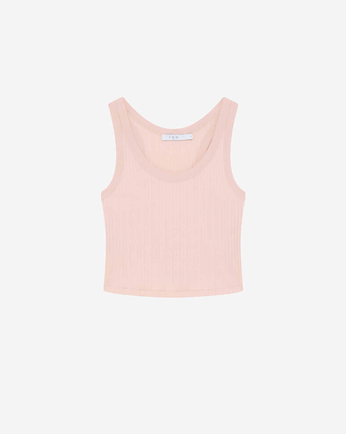 CROPPED RIBBED TANK TOP