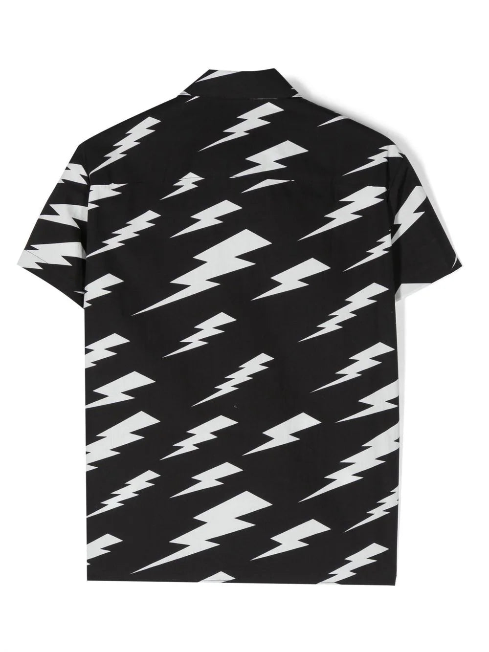 NEIL BARRETT KIDS Thunderbolt-print Cotton Shirt