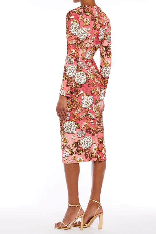 MARY KATRANTZOU Naomi Dress Metallum Petal