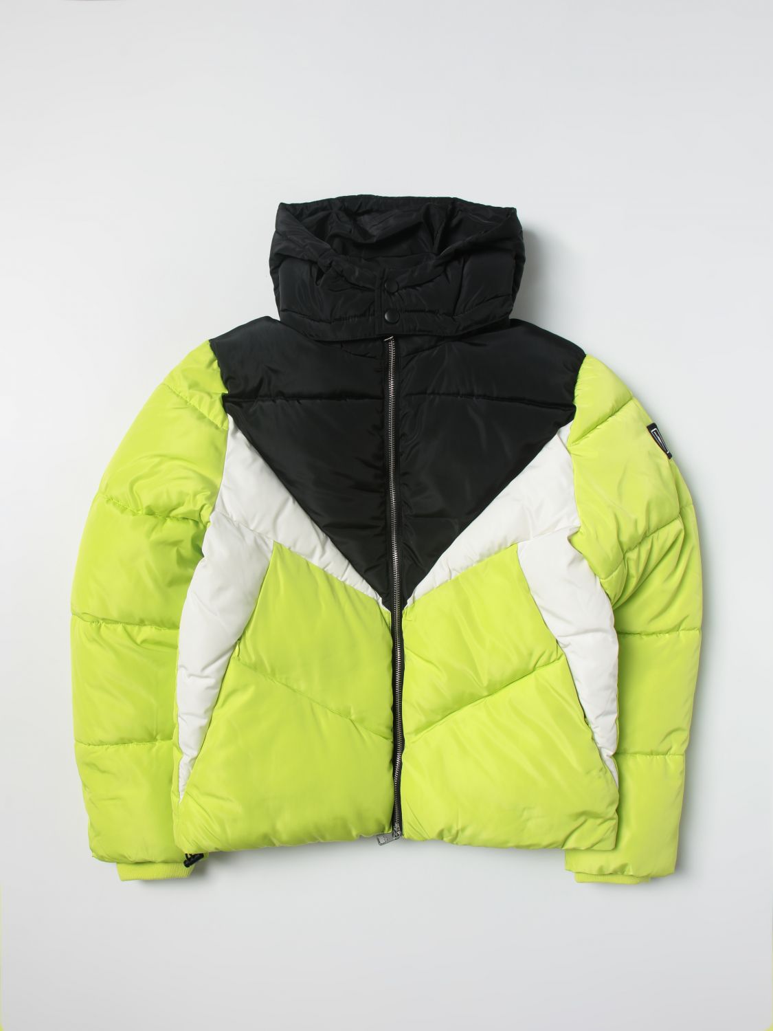 NEIL BARRETT KIDS Colour-block padded jacket