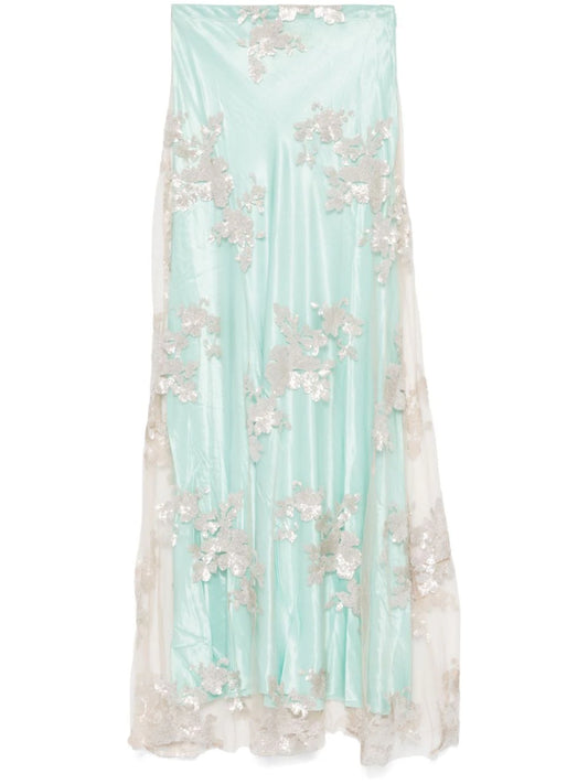 MARQUES'ALMEIDA Sequin-embellished Maxi Skirt