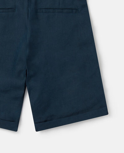 STELLA McCARTNEY KIDS Navy Linen Shorts