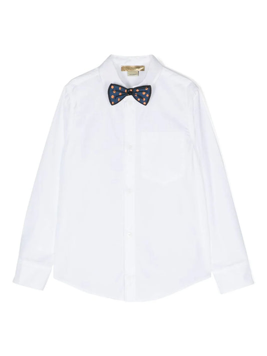 STELLA McCARTNEY KIDS Bow-detail Cotton Shirt