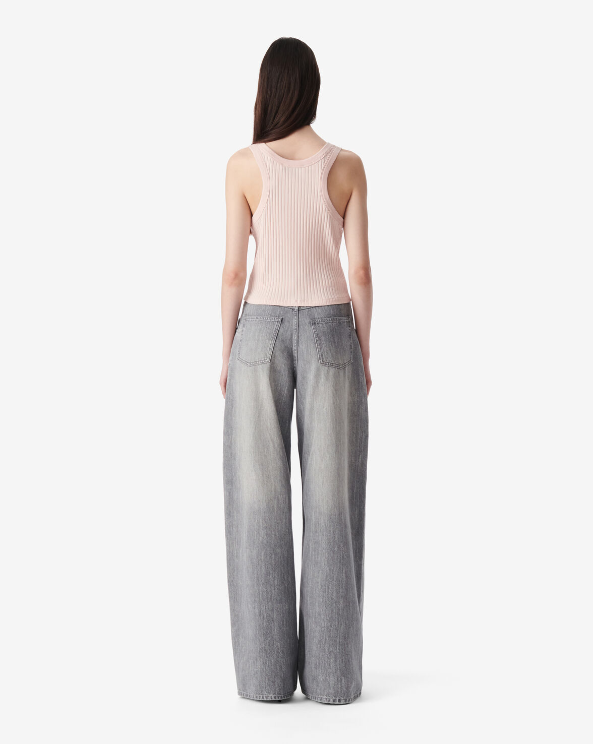 CROPPED RIBBED TANK TOP