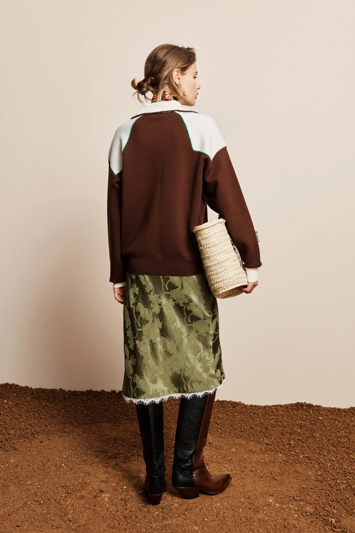 LASSO KNIT POLO CHOCOLATE