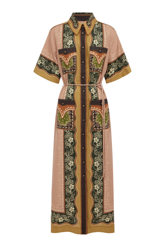 DARCEY  PRINTED SHIRT DRESS