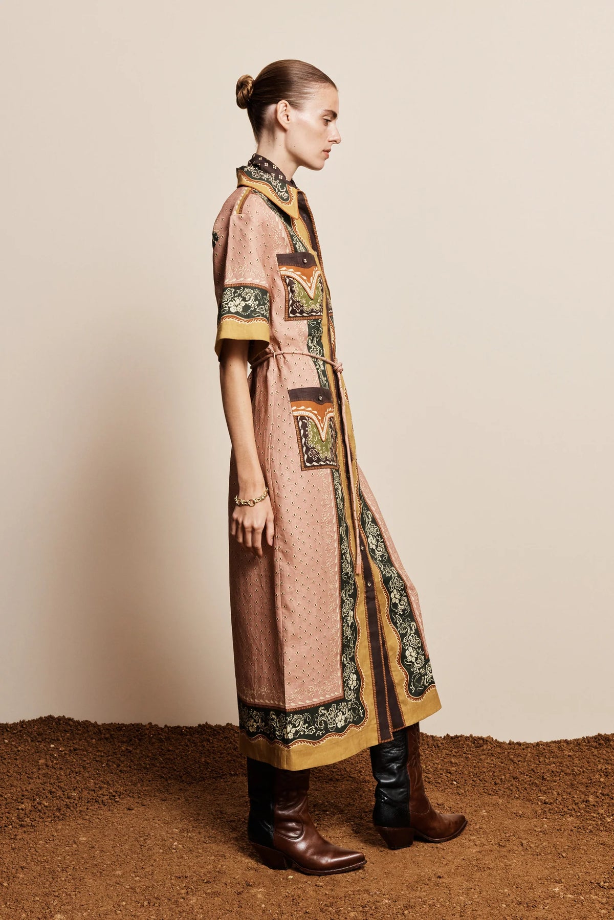 DARCEY  PRINTED SHIRT DRESS