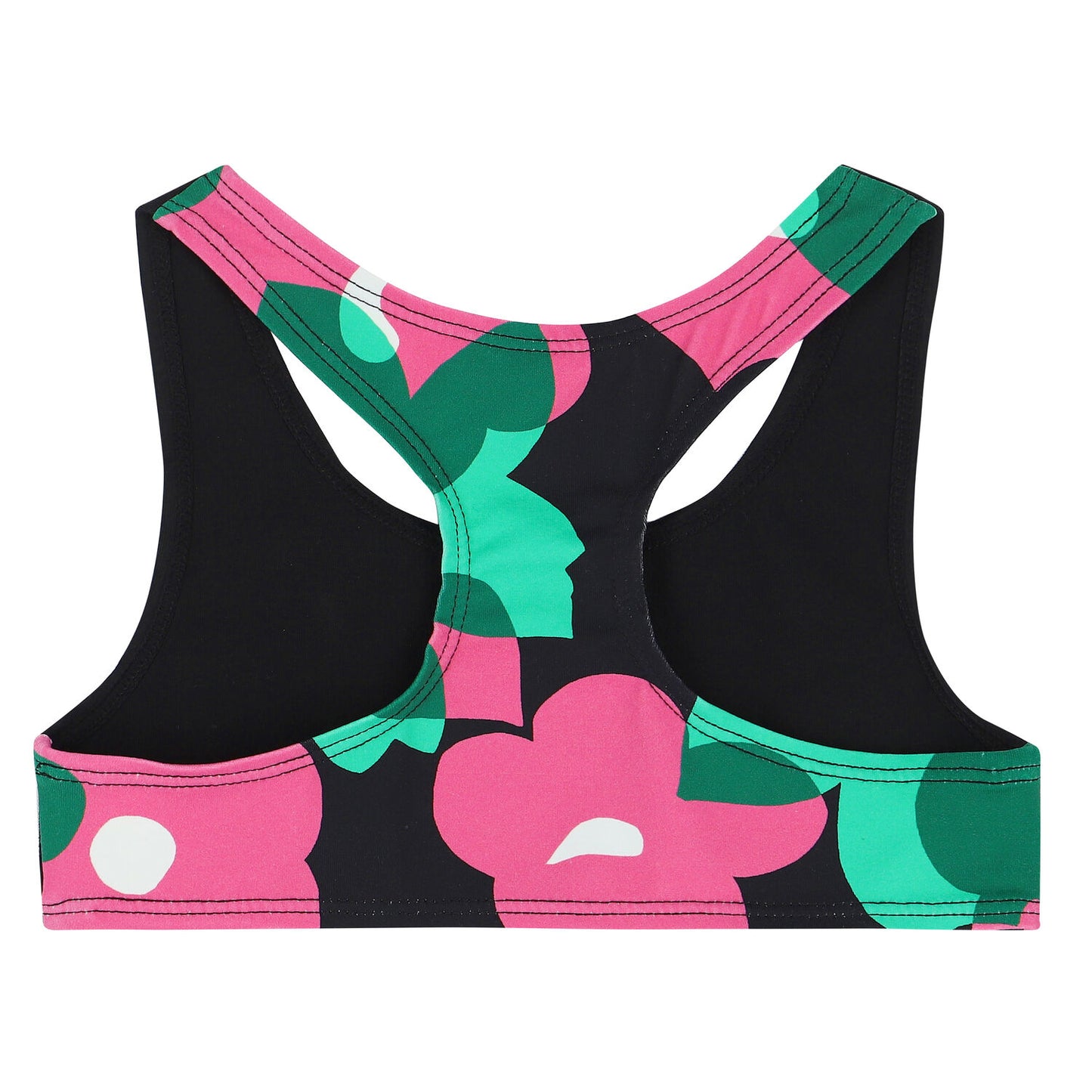 Black logo bralette