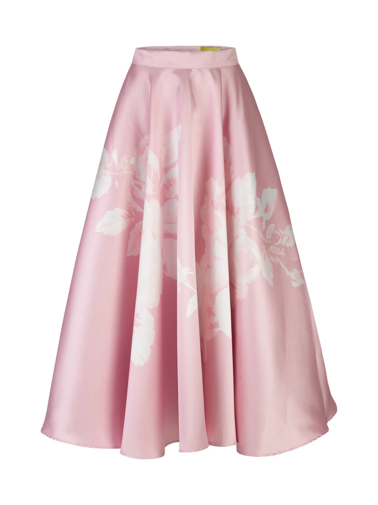 PINK PRINTED MIDI SKIRT