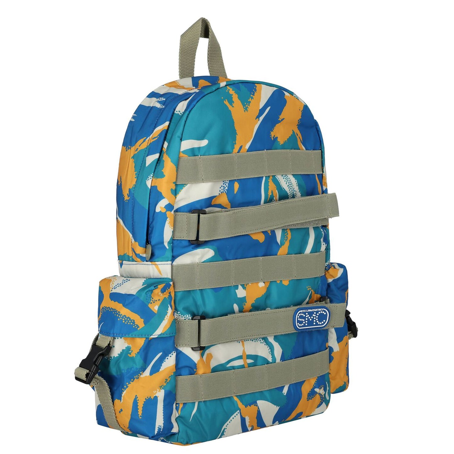 Blue & Yellow Abstract Backpack