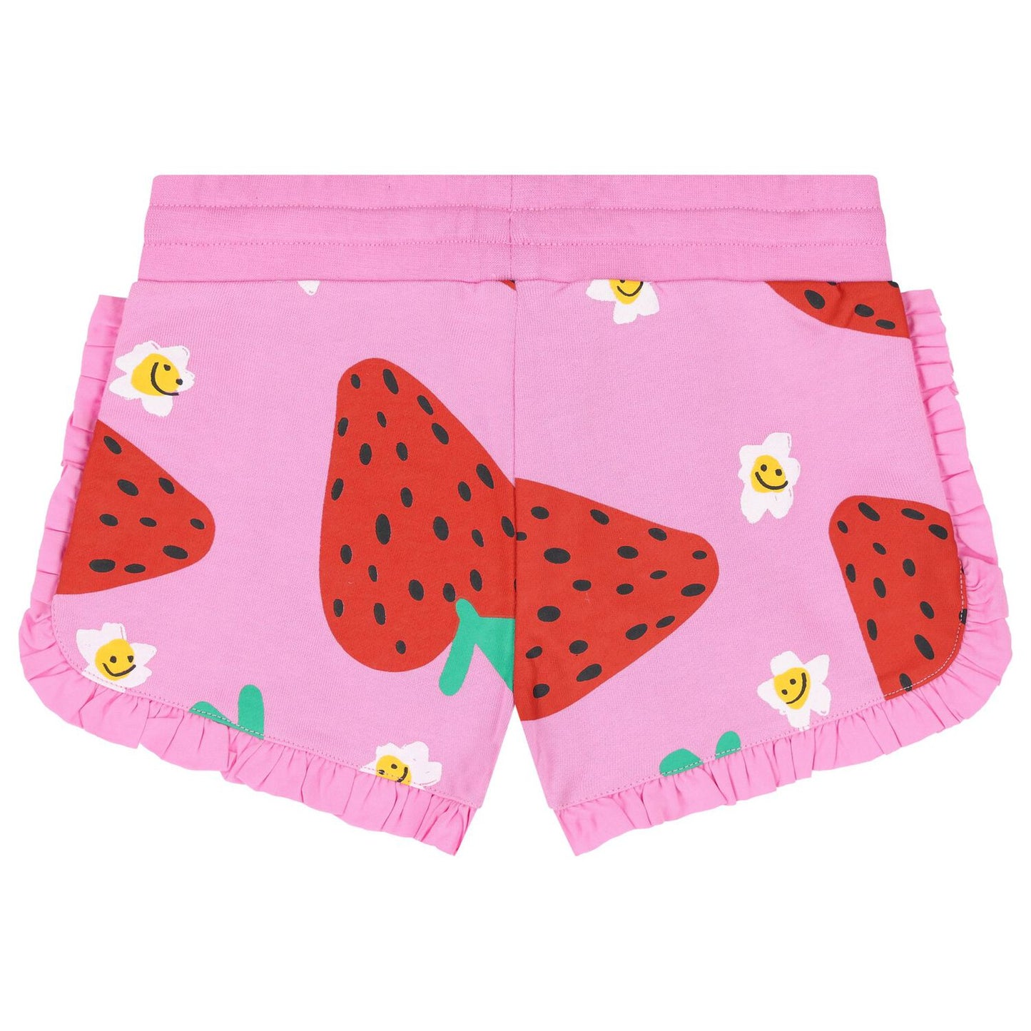 GIRLS STRAWBERRY RUFFLE SHORTS