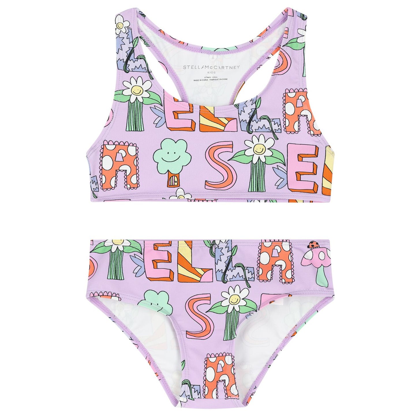 Purple Floral Bikini