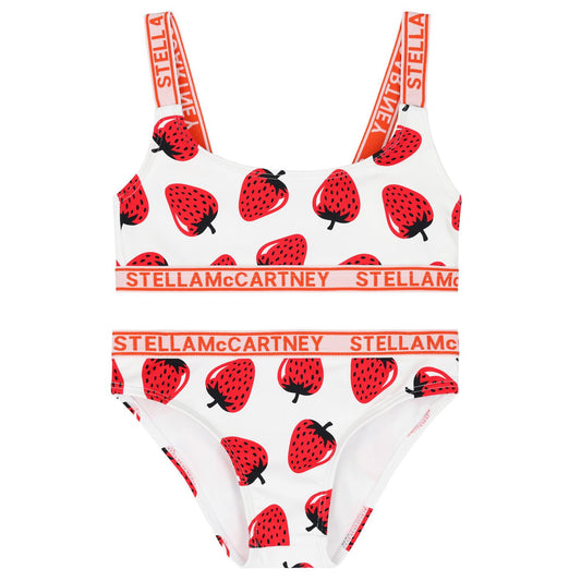 Girls Ivory Strawberry Bikini