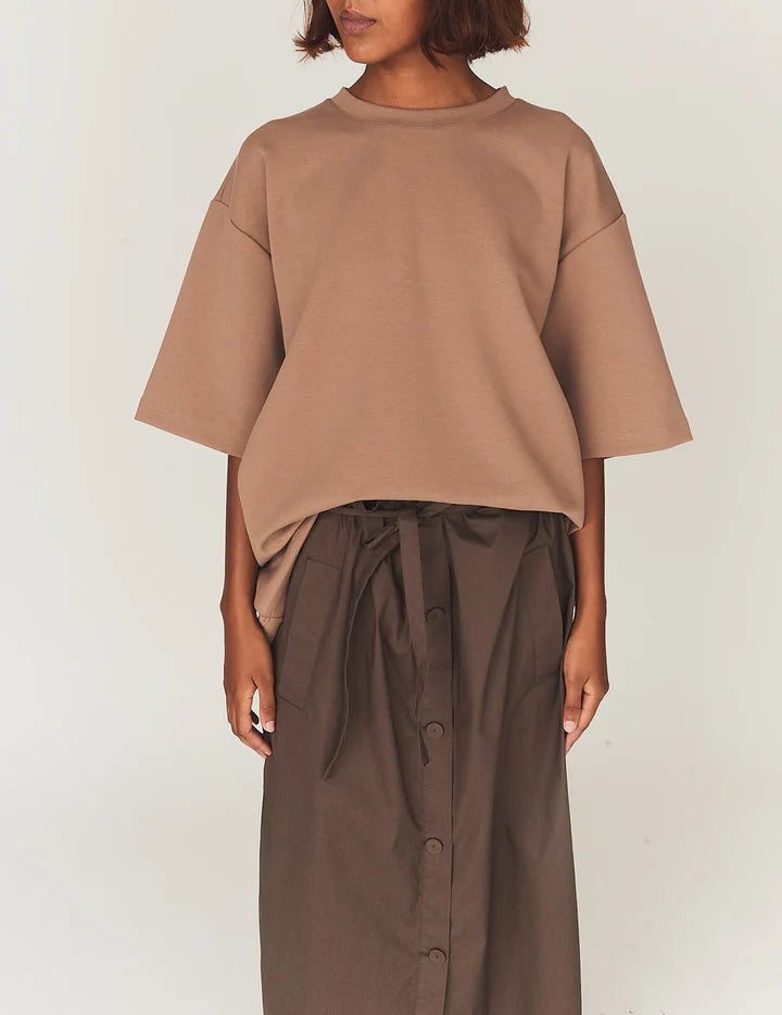 TG BOW TEE ICE LATTE