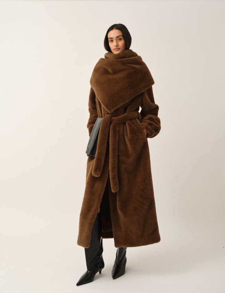 BIANCHI LONG BROWN COAT