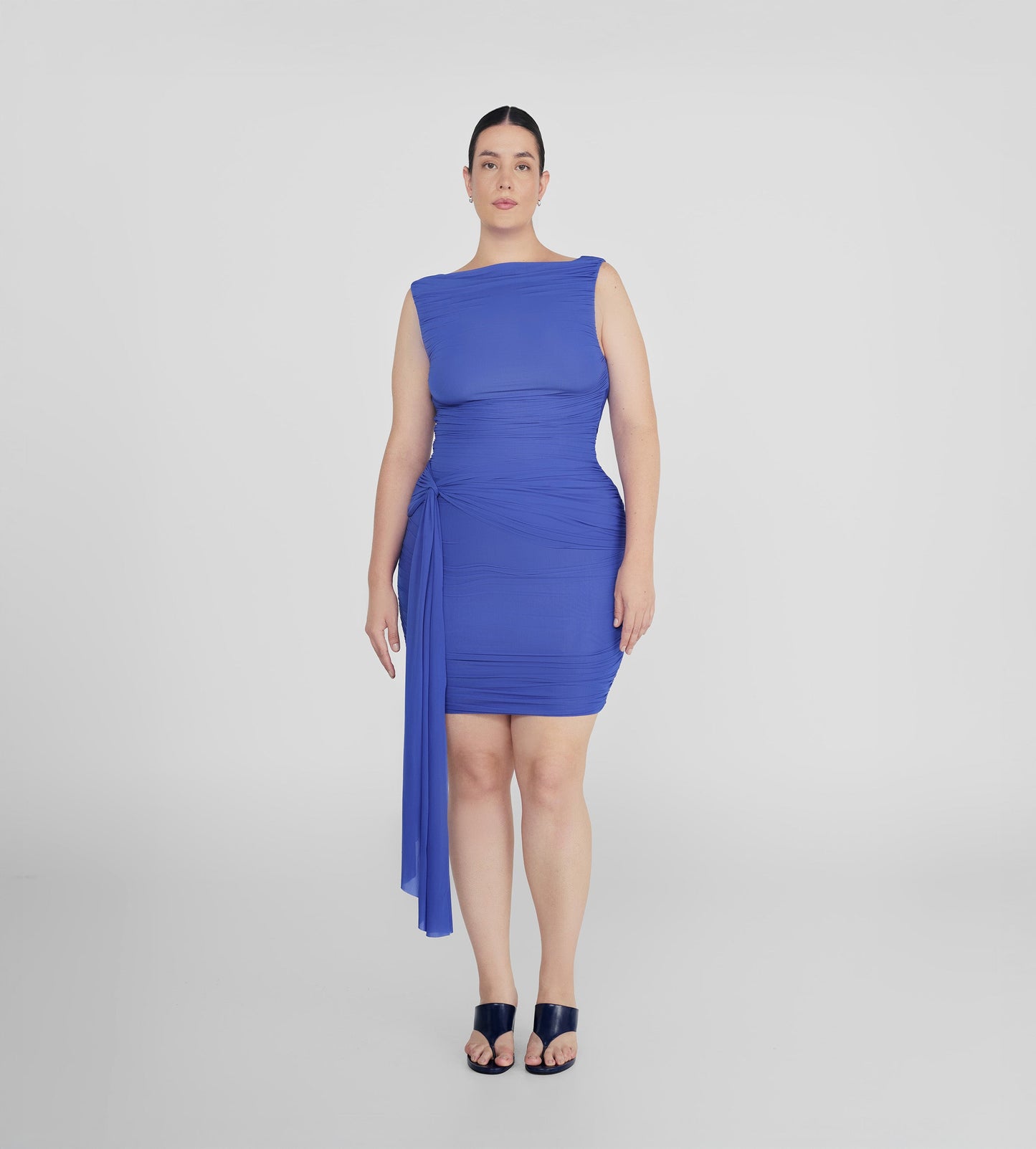 ENTREDÓS MINI DRESS IN BLUE MARINO