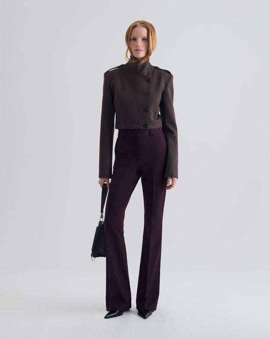 SHORT JACKET WITH HIGH COLLAR
