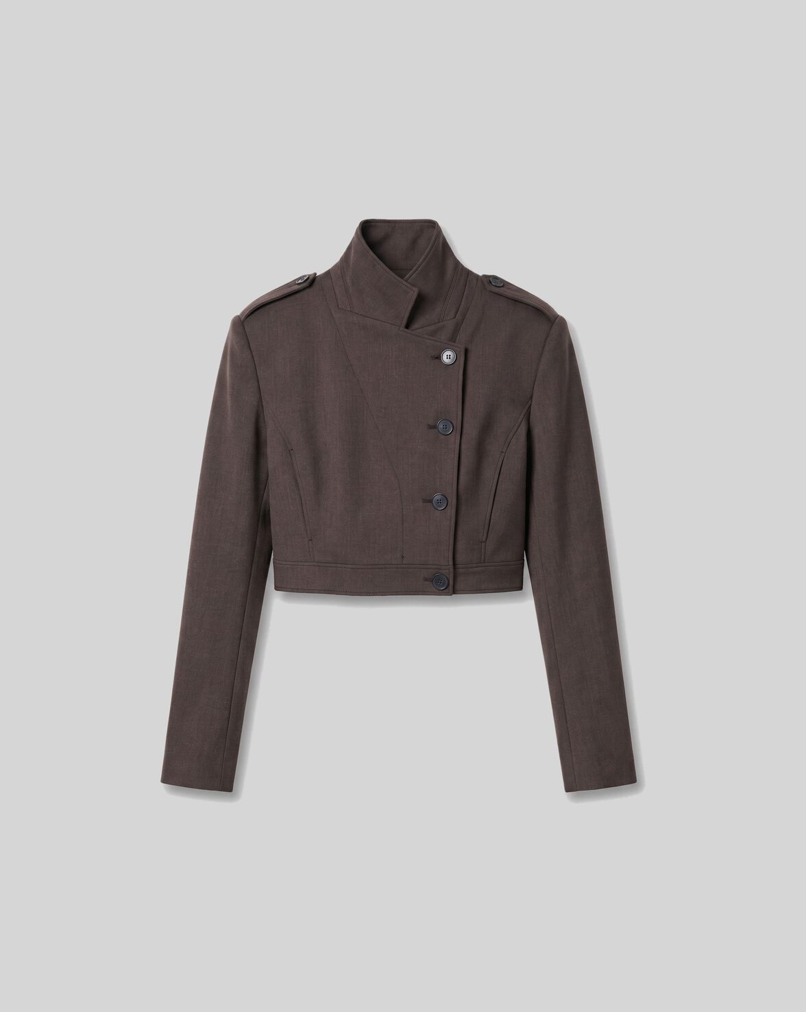 SHORT JACKET WITH HIGH COLLAR