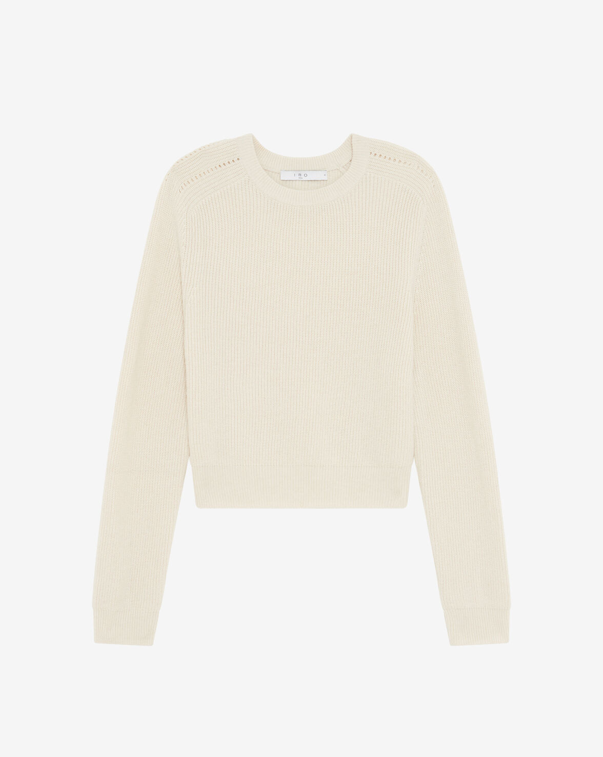 RIBBED SWEATER WITH ROUND NECK