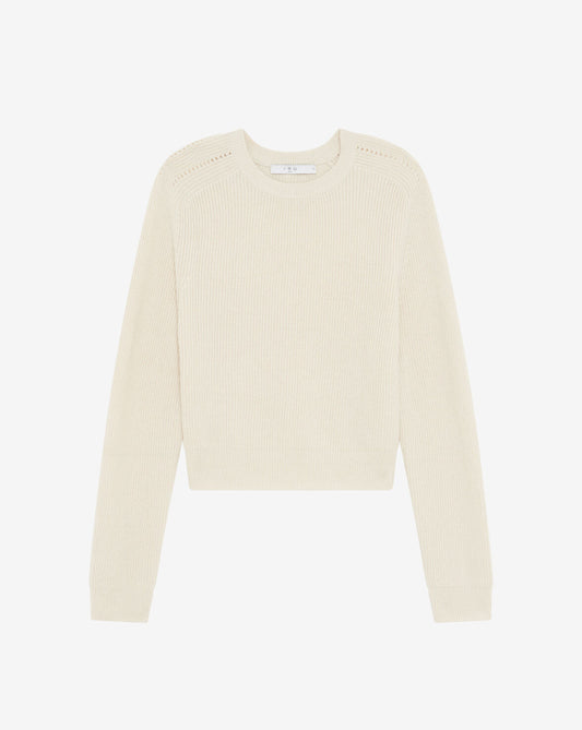 RIBBED SWEATER WITH ROUND NECK