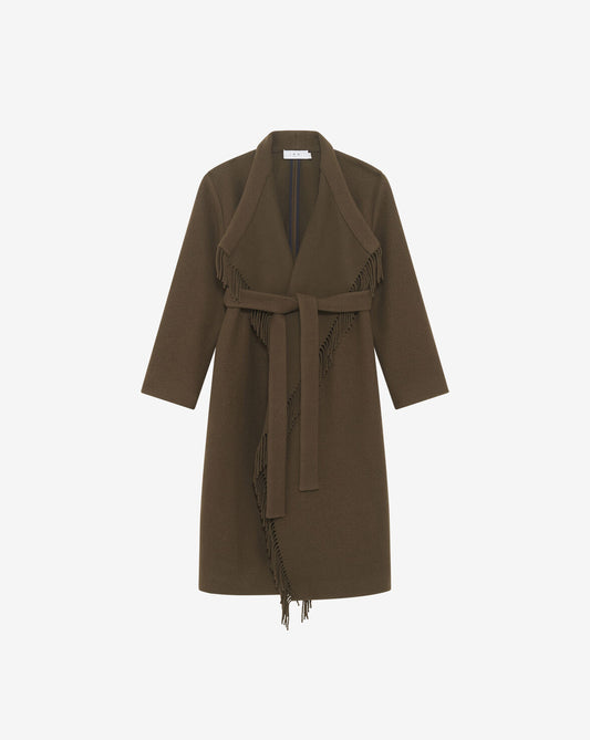 LONG FRINGED COAT