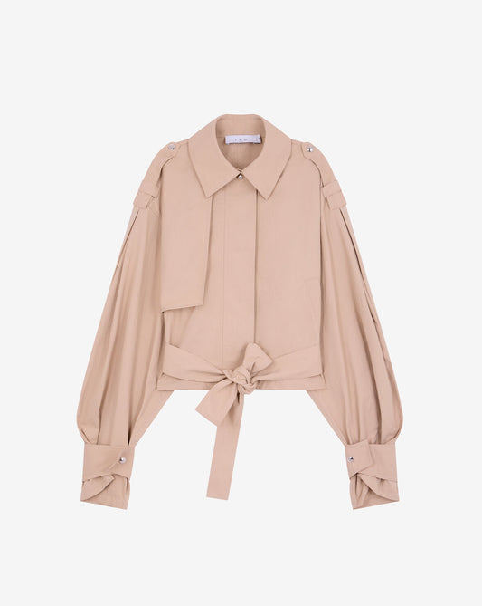 LOOSE FIT BELTED JACKET