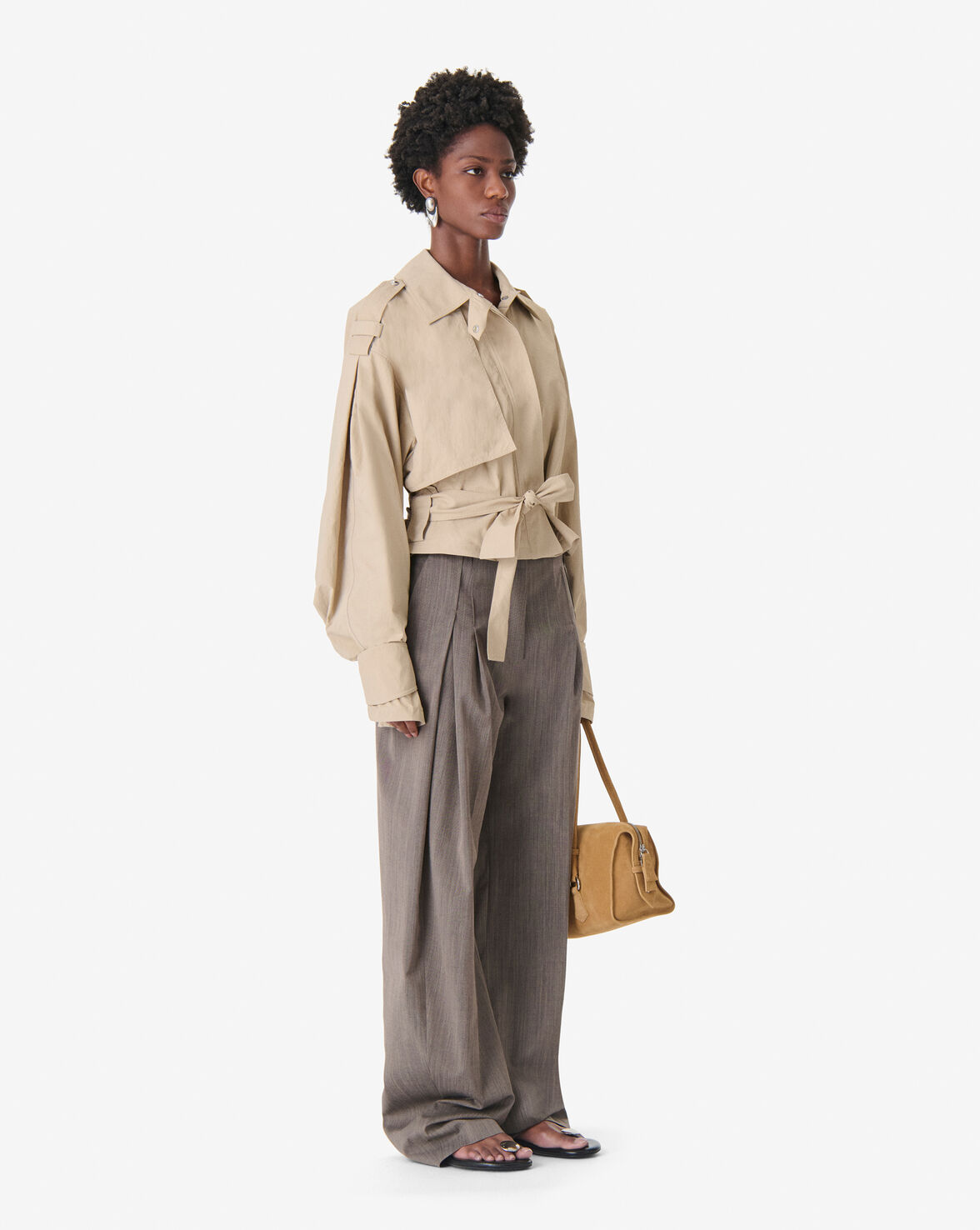 LOOSE FIT BELTED JACKET