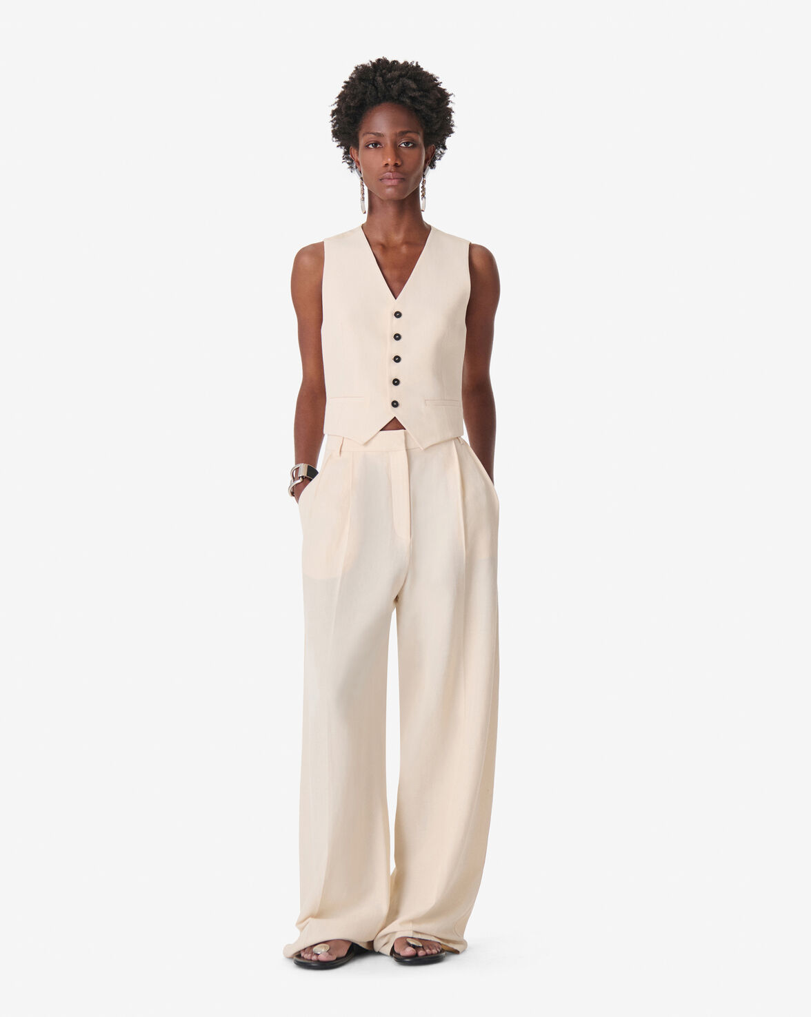 BI -MATERIAL SUIT VEST