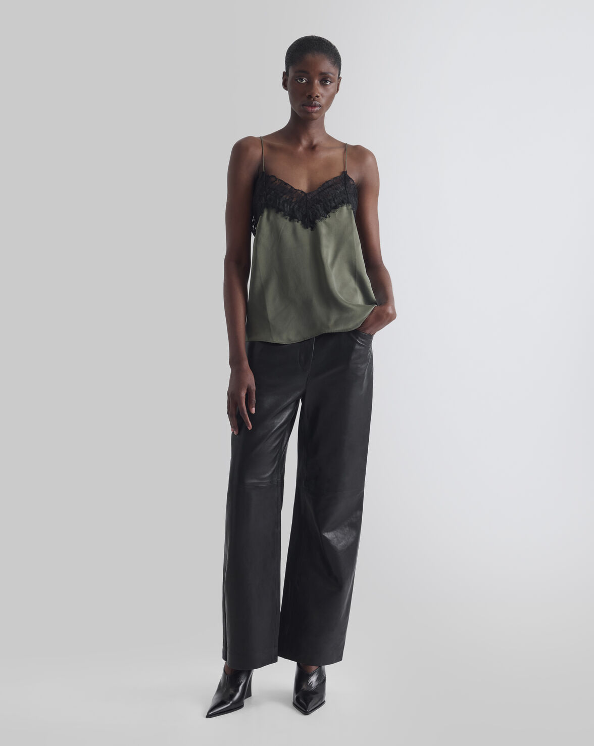 SILK  AND LACE CAMISOLE