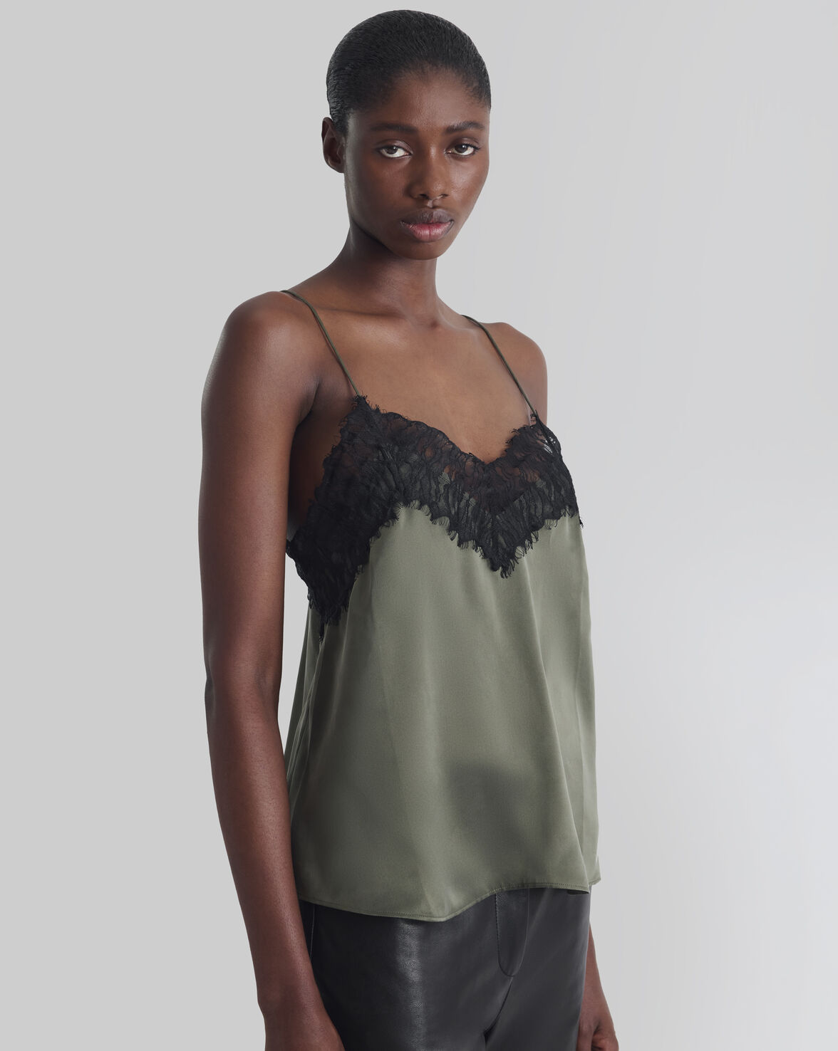SILK  AND LACE CAMISOLE