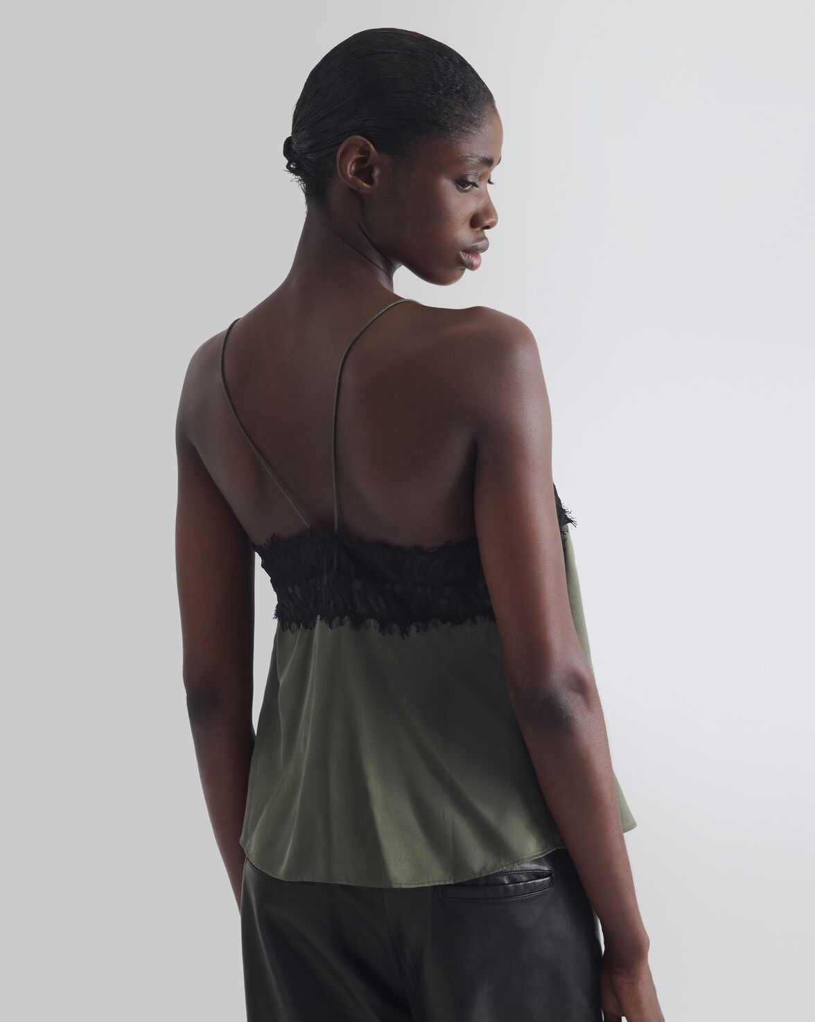 SILK  AND LACE CAMISOLE