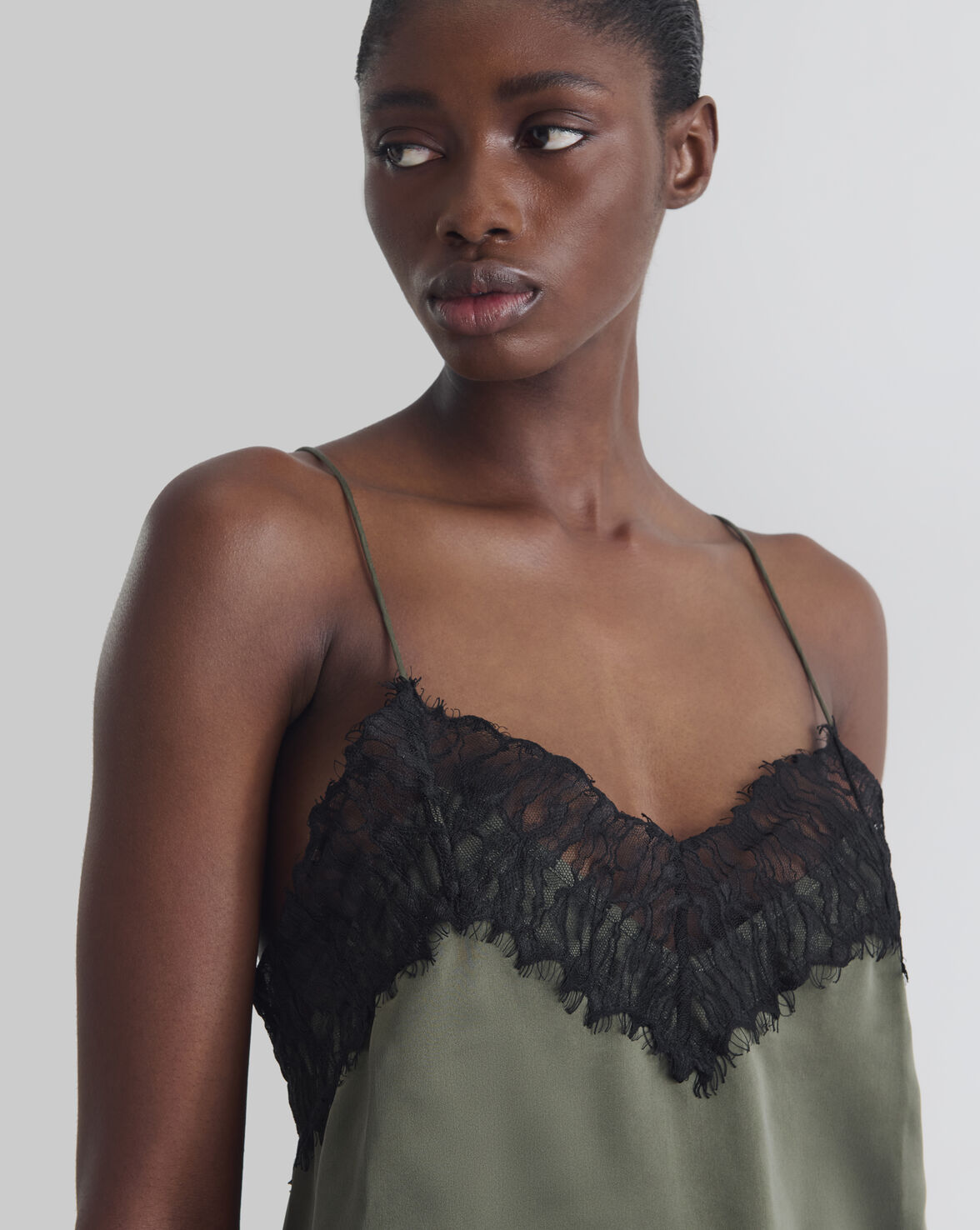 SILK  AND LACE CAMISOLE