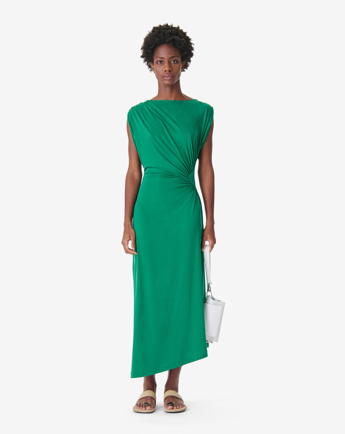 DRAPED LONG DRESS