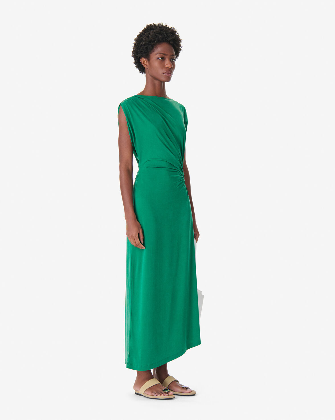 DRAPED LONG DRESS