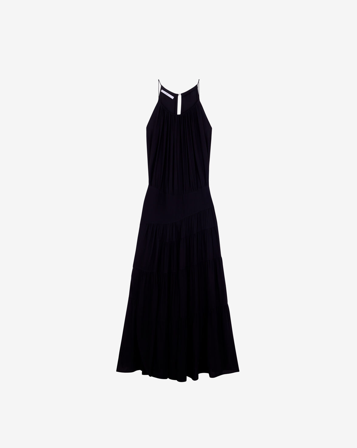 LONG RUFFLED DRESS