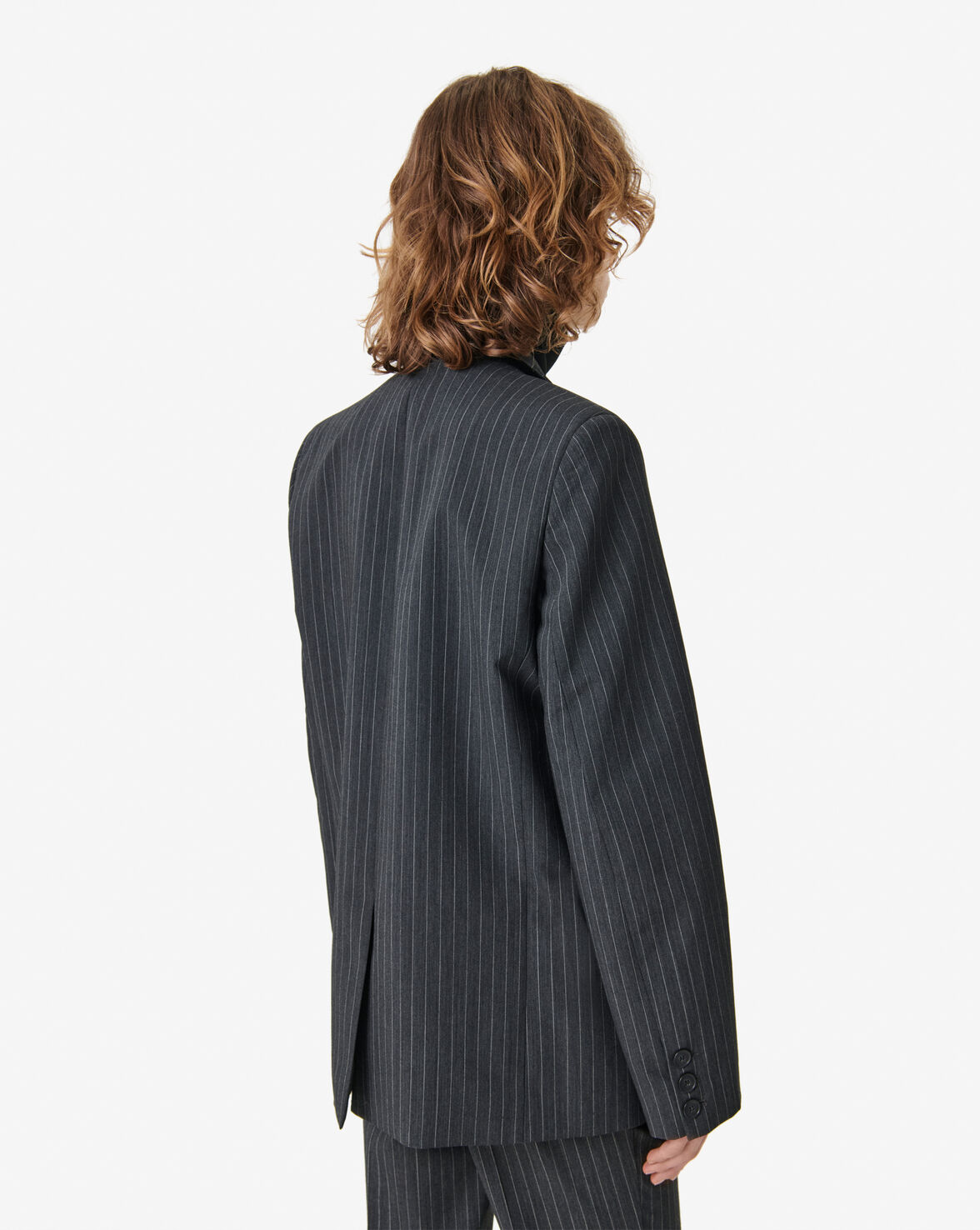 STRIPED SUIT JACKET