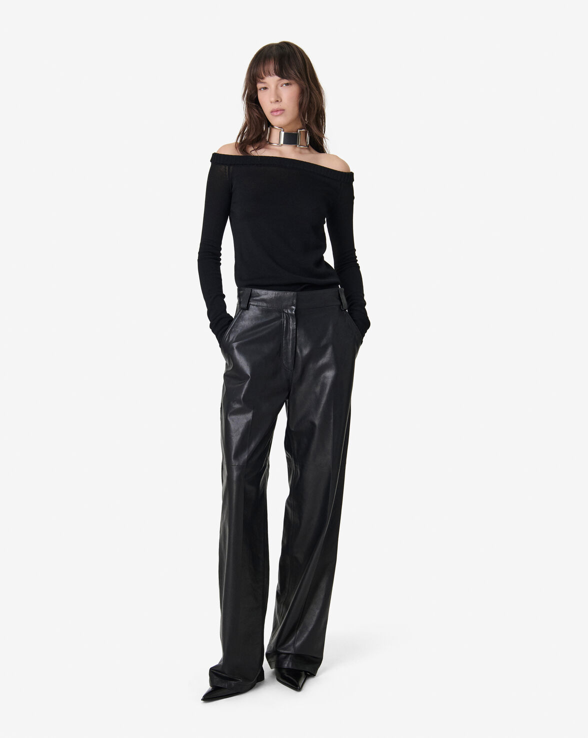 BULLE WOMEN BLACK KNITTED SWEATER