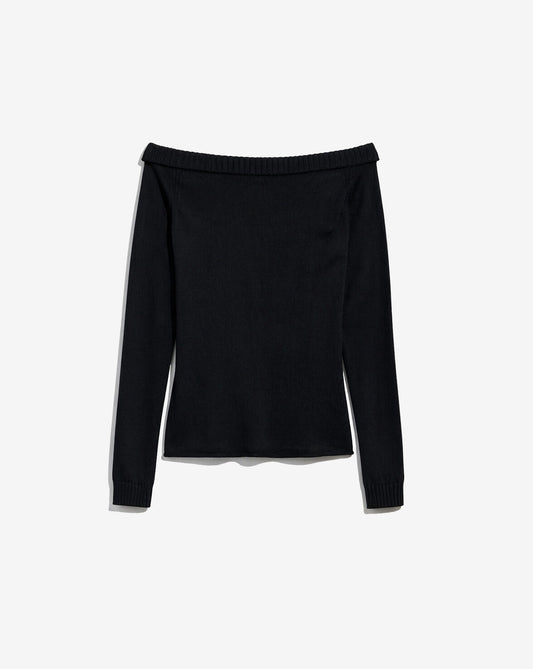 BULLE WOMEN BLACK KNITTED SWEATER
