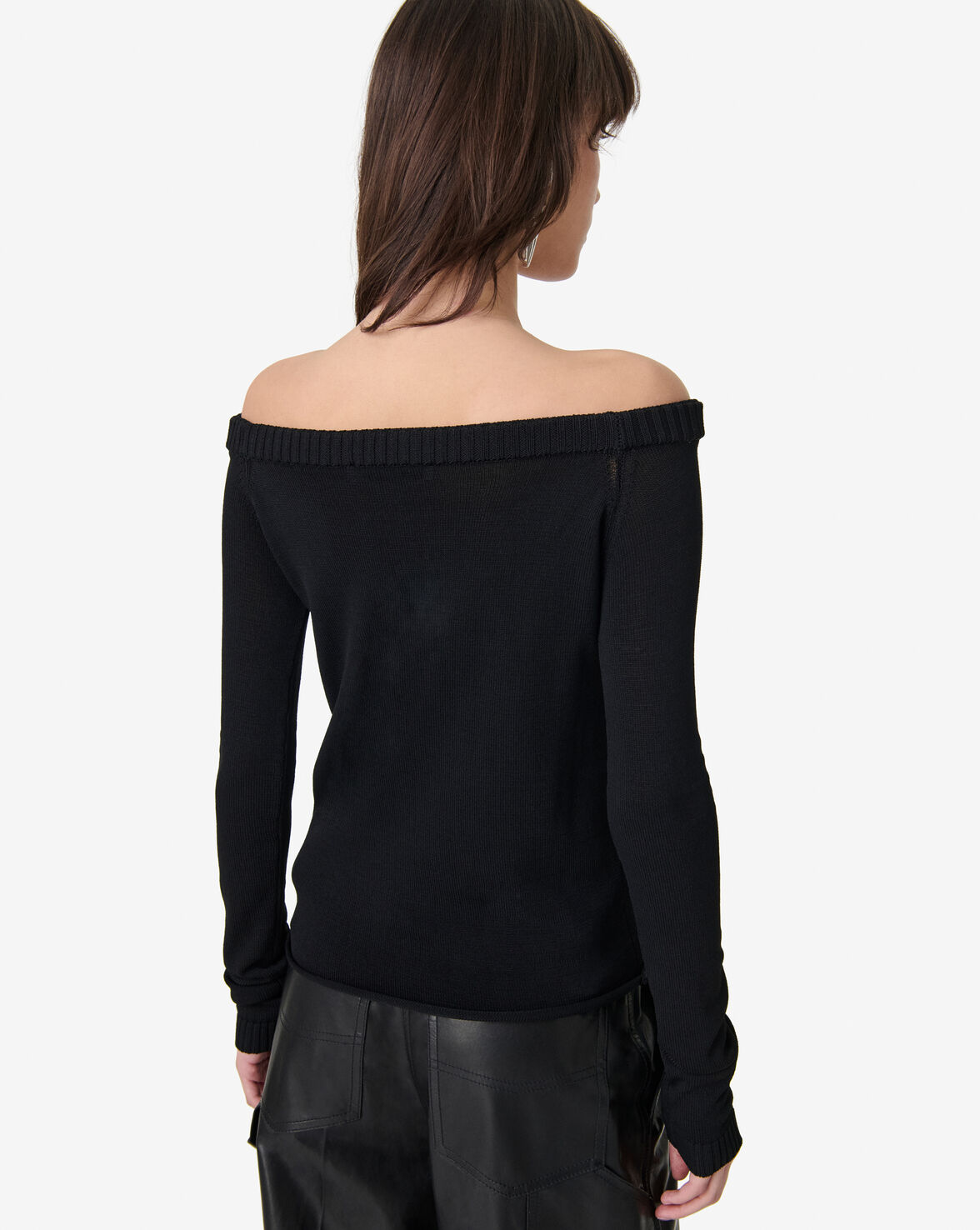 BULLE WOMEN BLACK KNITTED SWEATER