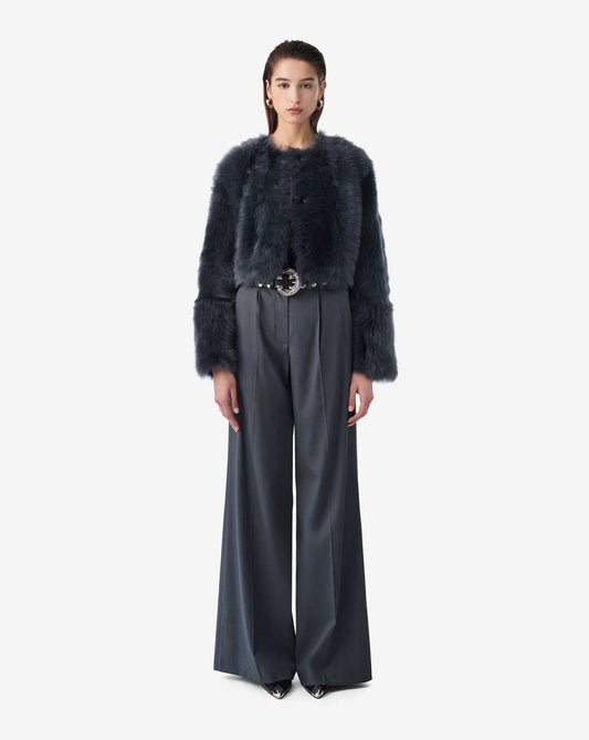 SHEARLING SHORT JACKET