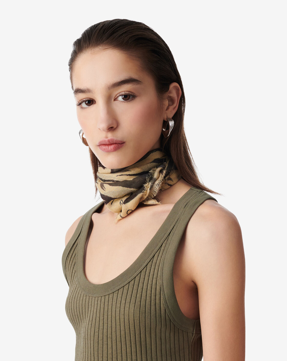 CROPPED RIBBED TANK TOP