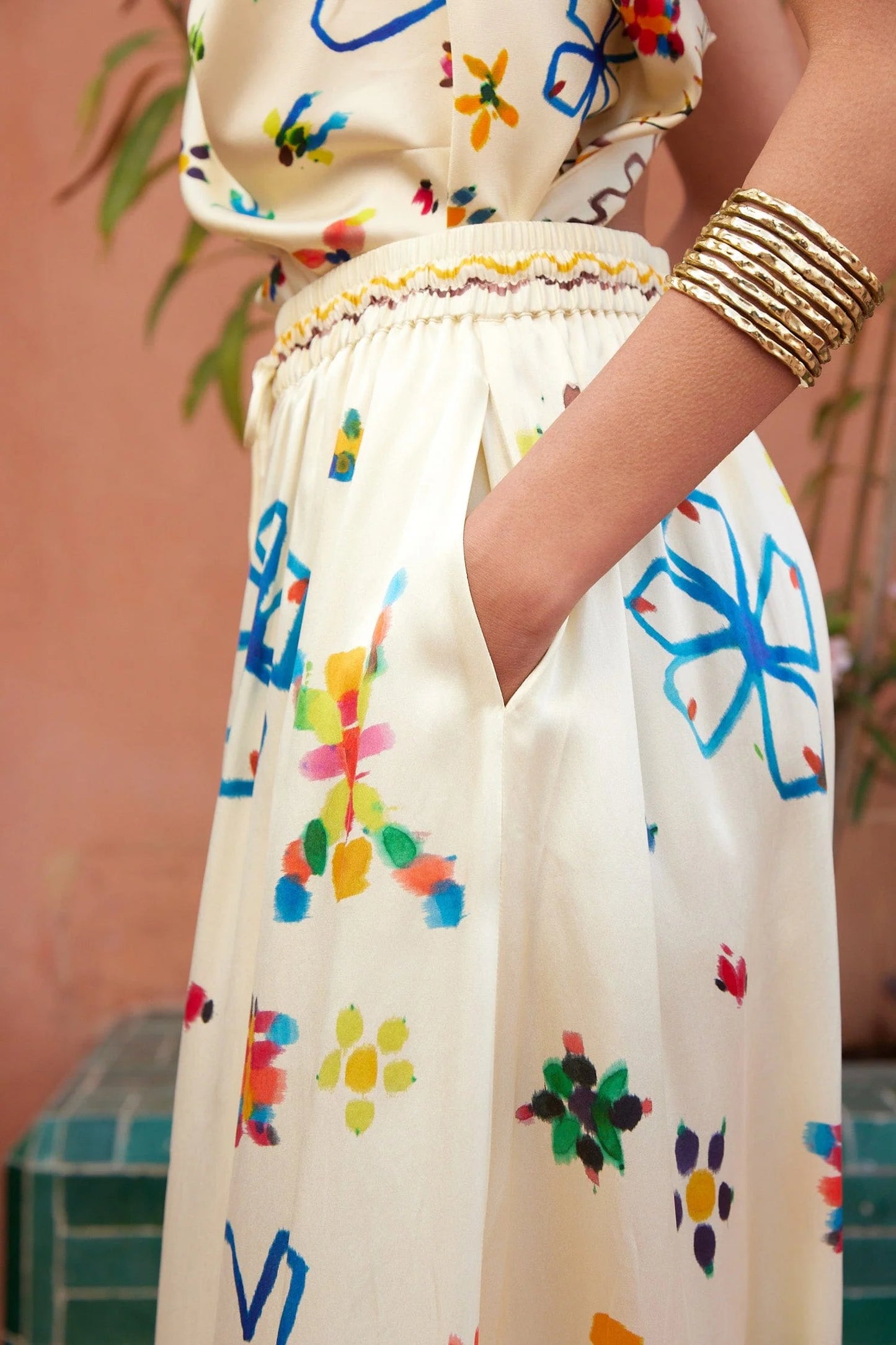 SIDI SILK PALAZZO PANT
