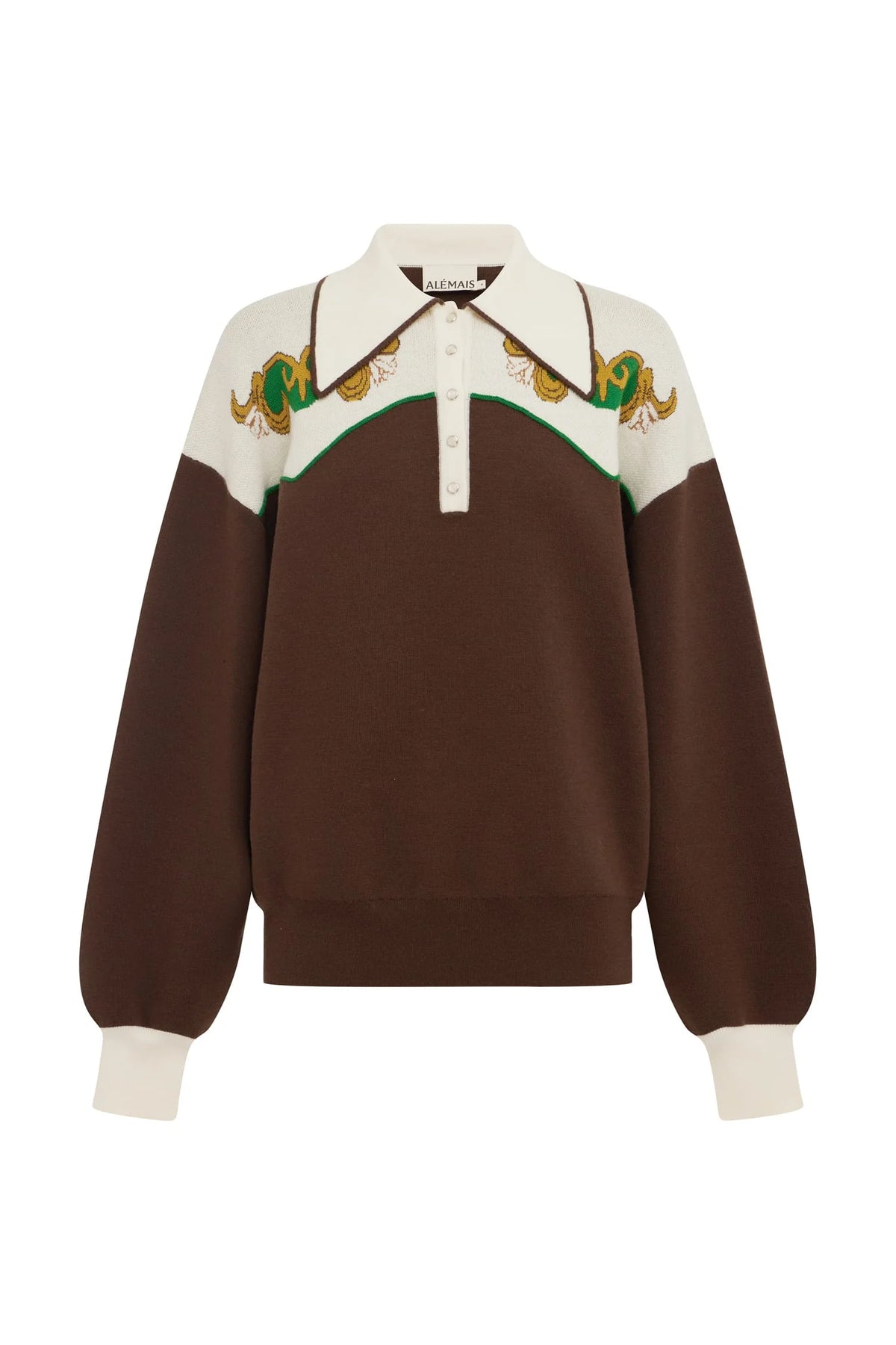 LASSO KNIT POLO CHOCOLATE
